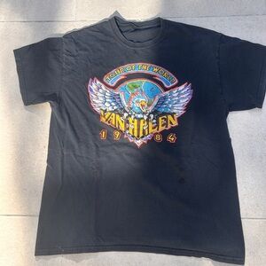 Vintage Rock & Roll Van Halen “Tour of The World” Band Tee